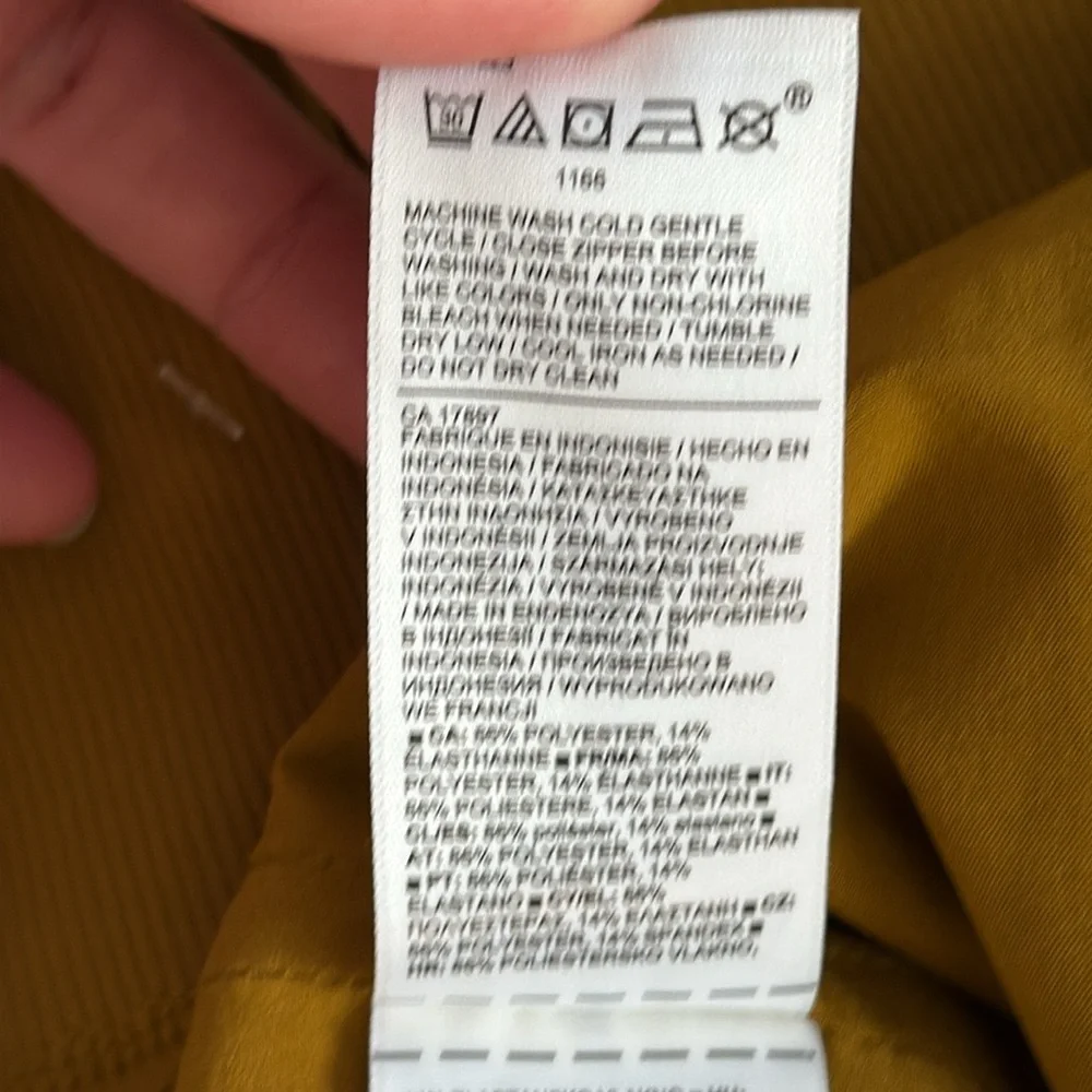 Athleta 22 Nolita Wide Leg Pant Mustard High Rise Relaxed Travel - Picture 11 of 15